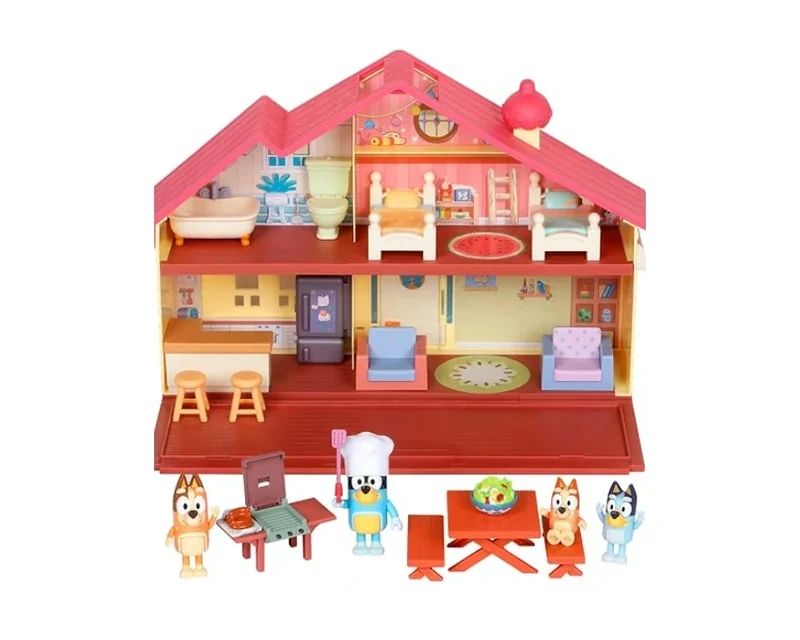 Bluey Family Home and BBQ Playhouse Mega Bundle with figures